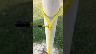 HOW TO TIE A KNOT AROUND THE POLE 👌