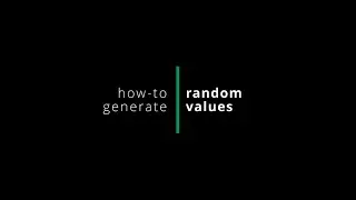 How to Generate Random Values including no duplication