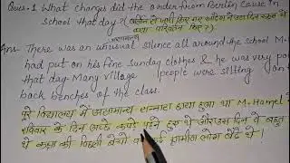 Q.2.What change did the order from Berlin cause in school that day?