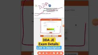 DDA JE Exam Details | Exam date/city/shift & Other