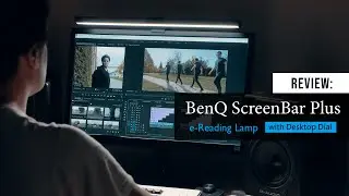 BenQ ScreenBar Plus Review | I installed my first LED monitor lamp for video editing  | Gaba_VR