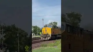 UP coal train in West Chicago Illinois #jesus #cassscenicrailroad #railfanusa #railfan