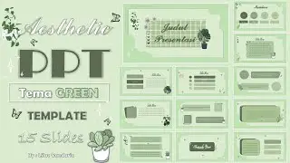 Aesthetic PPT Tema GREEN - Tutorial #pptaesthetic #green  #freeppttemplate #pptgreen