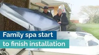 Fisher 5D&trade; family Spa Pool start to finish installation on a lifestyle block