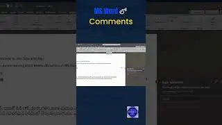 MS Word లో How to use Comments | 1 Minute Shortcut Trick | Tech Talks With Raju