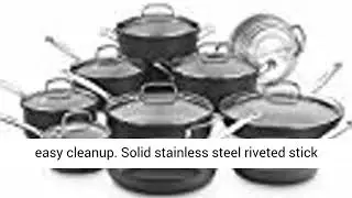 Cuisinart 66-17N Chef's Classic Non-Stick Hard Anodized - 17 Piece Set - Black
