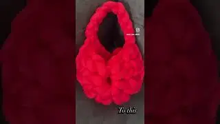 Beautiful Handmade chunky yarn Bag👜