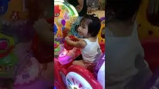 baby riding a toy car/fun center      #happy #toy car #kids corner #short #Merry tv