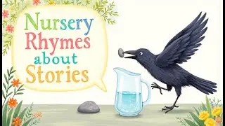 British Accent Audio Story | The Clever Crow | Short Story| Original Nursery Rhymes Song with Lyrics