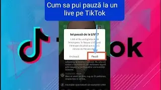 How do I pause a live on TikTok?