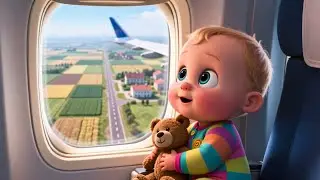 Airplane Ride Beside Baby | Nursery Rhyme Song for Kids