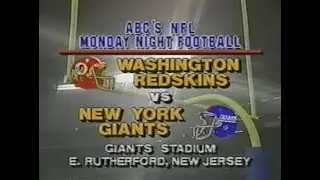 1986 Week 8 MNF - Redskins vs. Giants