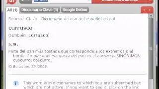 Definici&oacute;n de currusco