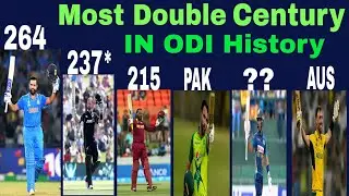 Highest Double Century IN ODI Cricket History // Most Double Hundred IN ODI History