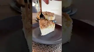 Cremiger Apfel-Zimt-K&auml;sekuchen 💛 🍎 ohne Zucker, mit viel Protein!