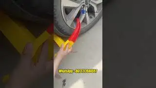 Bewell Anti-theft Wheel Clamp Lock Auto Vehicle Parking Horn Tire Car Wheel Lock#CarWheelLock
