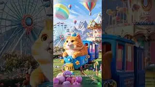 very pleasant train journey🐱 #train #cat #ai #aiart #shorts