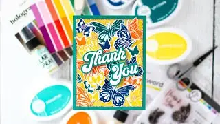 Create a Vibrant Thank You Card! | Card Making Stamping Techniques