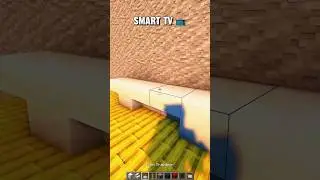 Build a Smart TV in Minecraft! 📺 | Ultimate Home Setup #minecraft #smarttv #build #tutorial #shorts