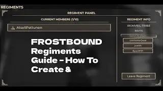 FROSTBOUND Regiments Guide &ndash; How To Create & Benefits