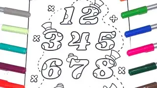 Counting. Colouring and painting for kids and toddlers, Nisha colouring