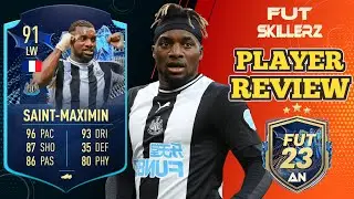 91 TOTS Saint-Maximin Player Review - FIFA 23 Ultimate Team | Premier League Team of The Season/TOTS