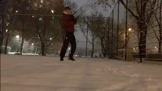 Rope flow in the snow