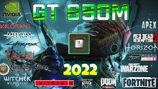 *NVIDIA GeForce GT 650m in 15 Games  | 2022