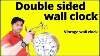 Double sided wall clock | Antique wall clock | Victoria wall clock