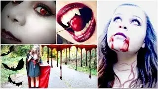 DIY Vampire Halloween Costume+Makeup!