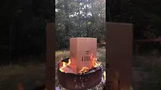 Burning Up My Paper and Cardboard Trash
