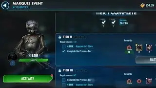 Unlocking 4-LOM. SWGOH.
