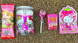 😼 Hello Kitty sweet candy ASMR Compilation XXL Lollipop Unpacking   Cute satisfying video
