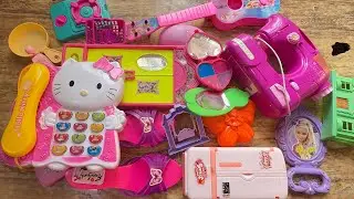 2:52 Minutes Satisfying Unboxing Hello Kitty Tiny Barbie Doll Makeup  Set | ASMR | Cute Mini Toys