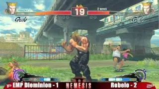 EMP Dieminion vs Rebelo GRAND FINALS Montreal Nemesis 2 SSF4 Singles part 1