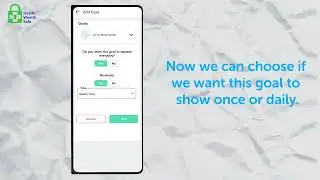 Adding Daily Goals | Health Wealth Safe | Patient App Guide