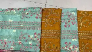 Digital print Pakistani quality bin sayeed 3 pices salam fabric brand