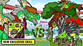 Sauryx New Skill VS All Grass Legendaries 👑 Battle 🤩🔥 In Dynamons World