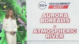 Aurora Borealis blocked by clouds as new storm moves into California