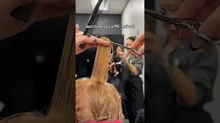 Watch me cut a 90&deg; #haircutting #uniform #haircut #cosmetology #layers