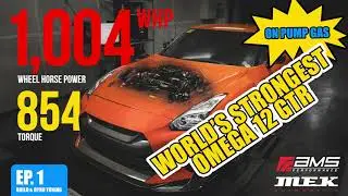 THE MOST POWERFUL OMEGA 12 R35 GTR IN THE WORLD! (PUMP GAS) EPISODE 1 - BUILD AND DYNO TUNING