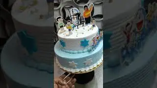 Doraemon cake || Birthday cake For Kids #shorts #cakes #cakeideas