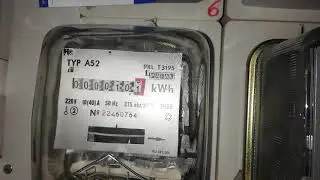 Licznik energii elektrycznej Pafal A52 1989r.