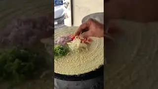 Spring Masala Dhosa! Chinese Noodle Dosa! Indian street food with Chinese fusion!