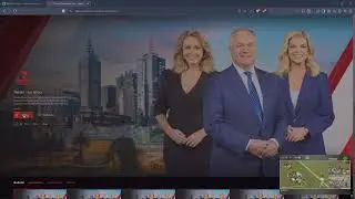 Watching 7News/9News/ABC news with Kayo Rugby Picture-in-Picture (PiP) mode via Brave