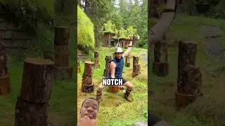 Axeman is out of this world😱🔥#axe #woodcutting #creative #youtubeshorts #shorts #subscribe