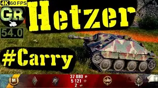 54_World of Tanks Jagdpanzer 38(t) Hetzer WoT Replay - 7 Kills 1.5K DMG(Patch 1.5.0)