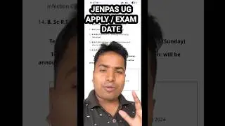 JENPAS UG Apply / Exam Date 😡 #jenpasug #jenpasug2025 #jenpasugexamdate
