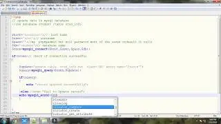 How to update database record using MySQLi