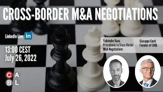 Linkedin Live: Cross-border M&A Negotiations with Yadvinder Rana